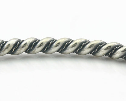 Navajo Bracelet .925 SOLID Silver Handmade Artist Tahe Circa Late 1980's