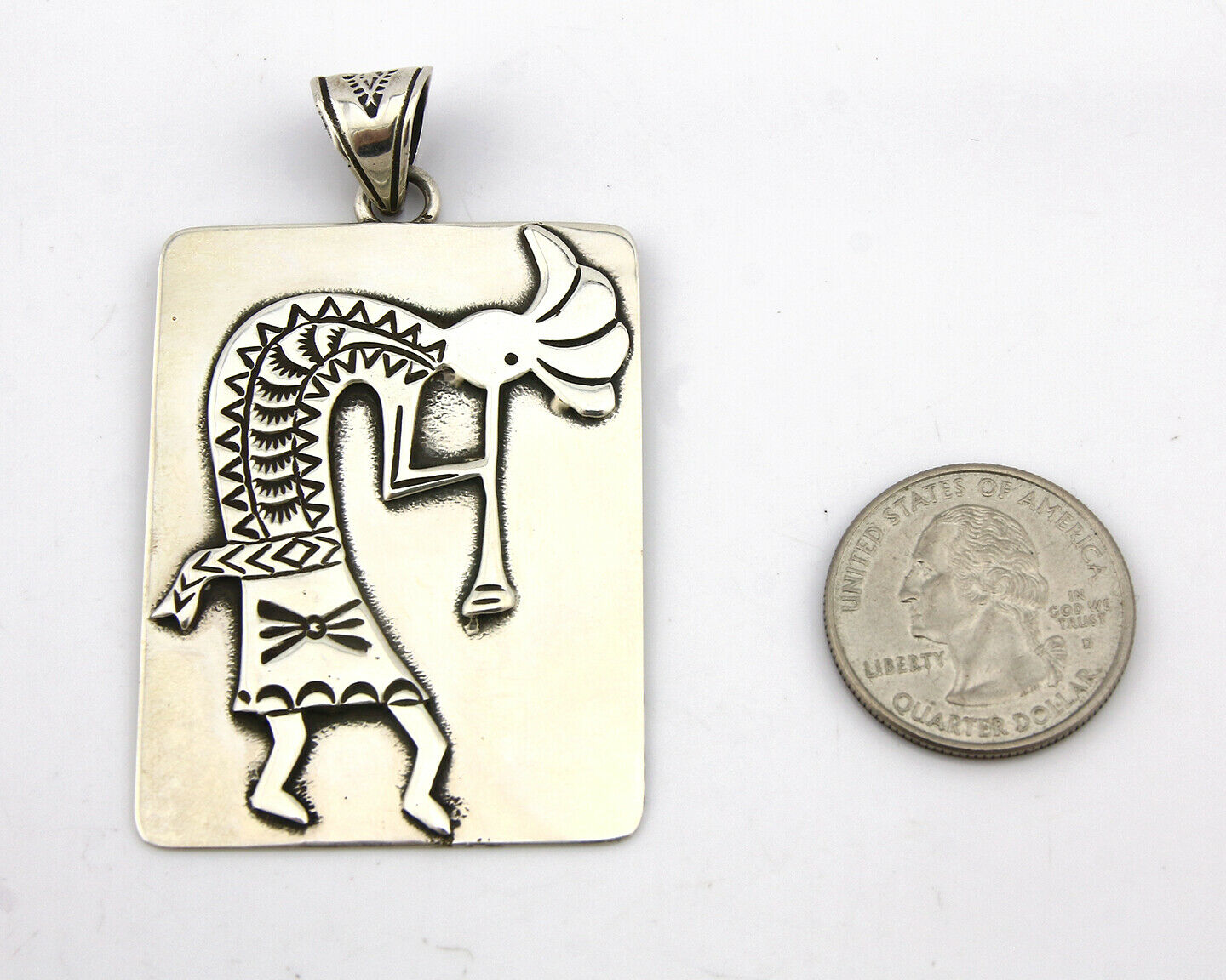 Navajo Pendant .925 Silver Artist Native American C.80's