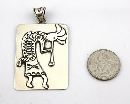Navajo Pendant .925 Silver Artist Native American C.80's