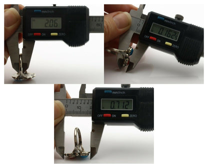 Navajo Ring .925 Silver Morenci Turquoise & Coral Native Artist Signed JM C.80's