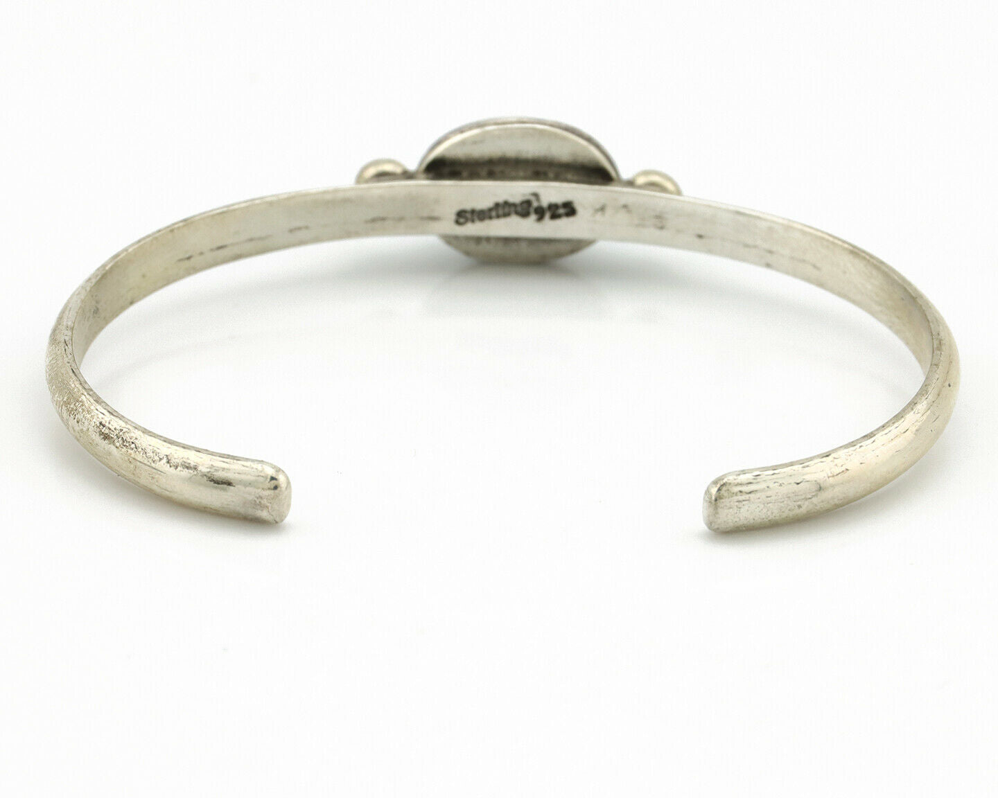 Navajo Bracelet .925 Silver Bisbee Turquoise Native American Artist C.90's