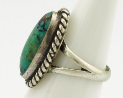 Navajo Ring .925 Silver Nevada Turquoise Artist Native American C.1980's