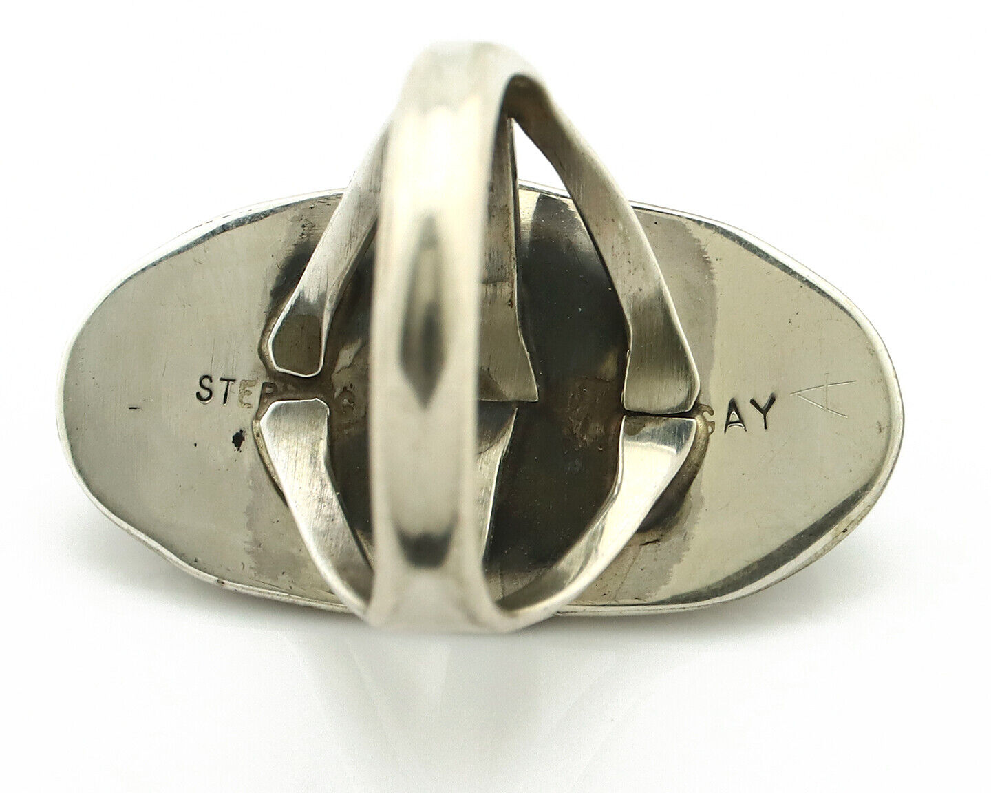 Navajo Ring 925 Silver Southwest Blue Turquoise Artist Signed Begay C.80's