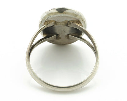Navajo Ring .925 Silver Arizona Turquoise Native American Artist Handmade C.80's