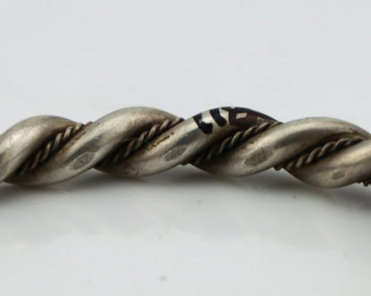 Navajo Handmade Bracelet .925 SOLID Silver Native American Artist Circa 1980's