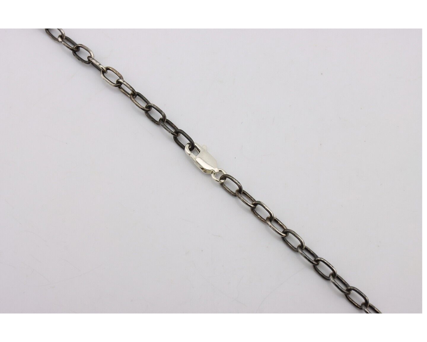 Navajo Necklace 925 Silver Morenci Turquoise Native American Artist C.80's