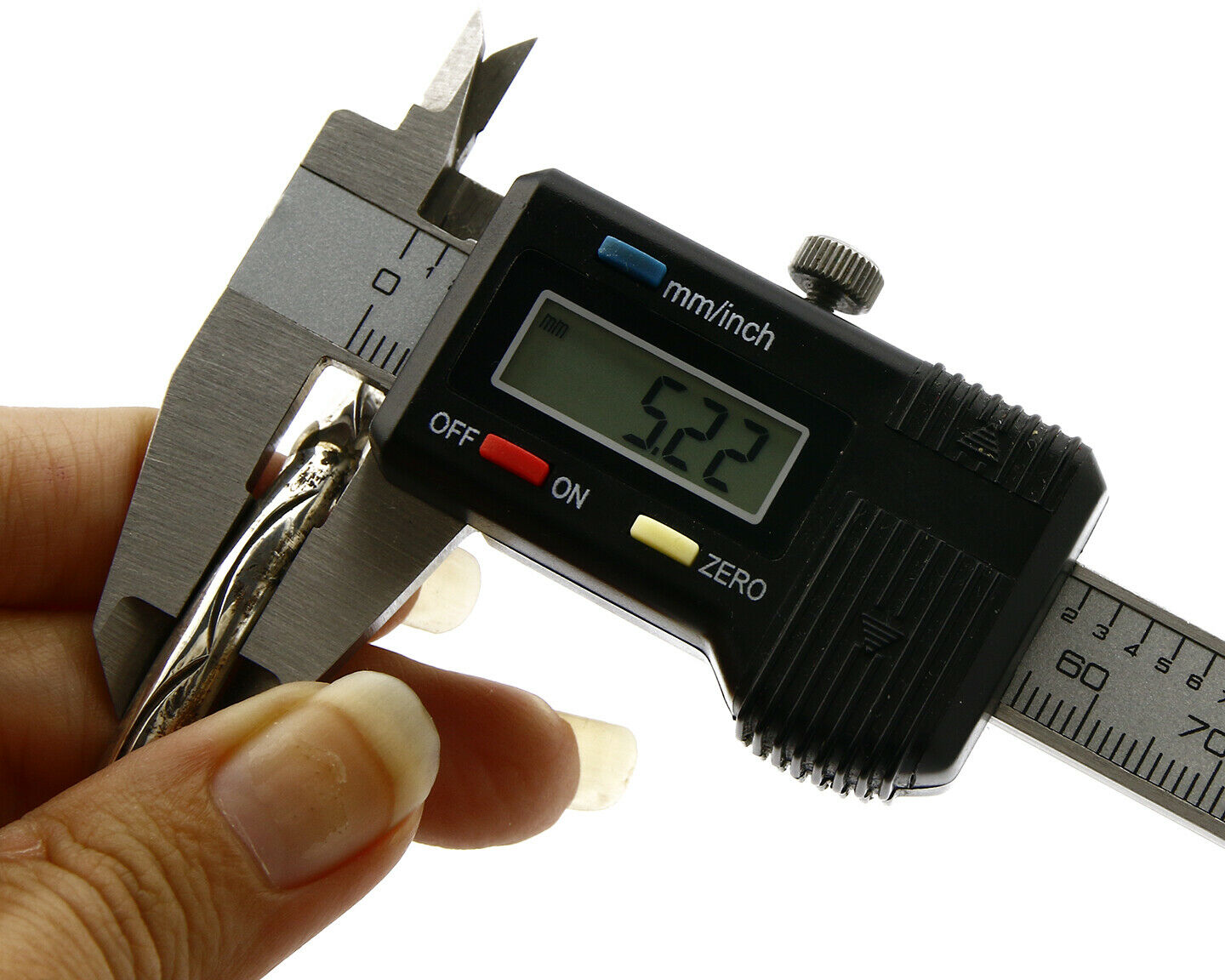 Women's Navajo Bracelet .925 Silver 5.20 mm Wide Hand Stamped Design