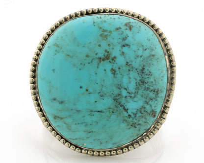 Women's Navajo .925 Silver Block Turquoise Native American Artist C.80's