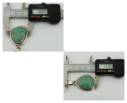 Navajo Necklace .925 Silver Turquoise Native American Artist C.1980's
