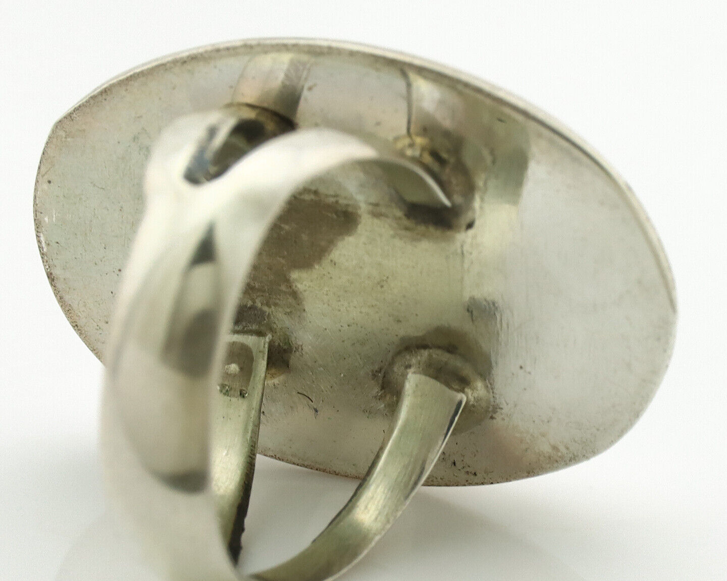 Navajo Ring .925 Silver Turquoise Native American Artist C.1980's