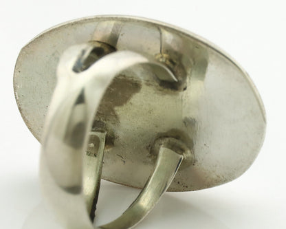 Navajo Ring .925 Silver Turquoise Native American Artist C.1980's
