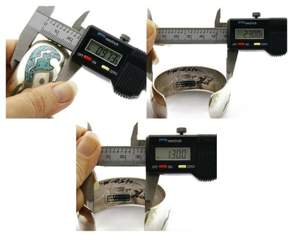 Women's Navajo Bracelet .925 Silver Sleeping Beauty Turquoise Inlaid JT C.80's