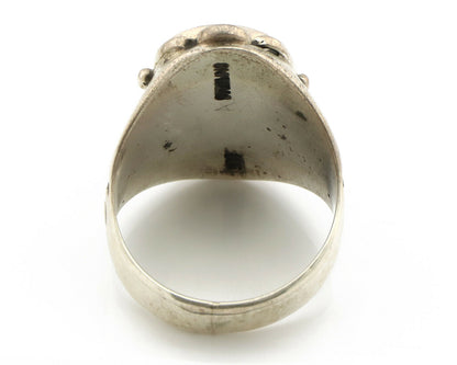 Navajo Ring .925 Silver Turquoise Mountain Native American Artist C.80's