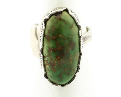 Navajo Ring 925 Silver Royston Turquoise Artist Signed L Benette C.80's