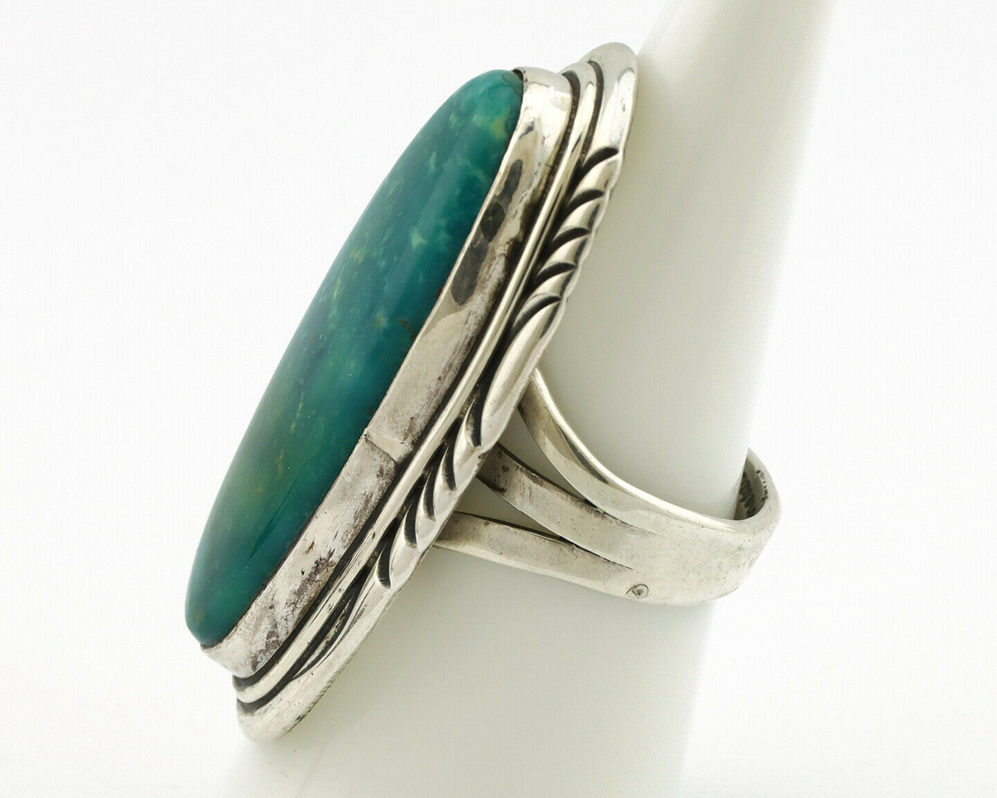Navajo Ring .925 Silver Blue Southwest Turquoise Artist William Denetdale C.80's