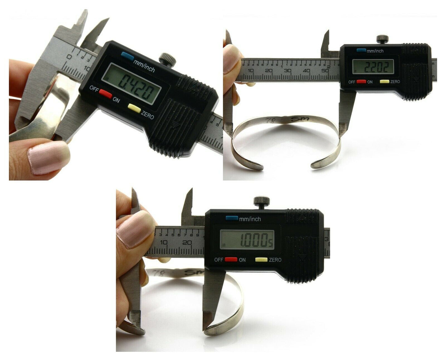 Navajo Handmade Bracelet .925 Silver Native Artist TAHE 80's