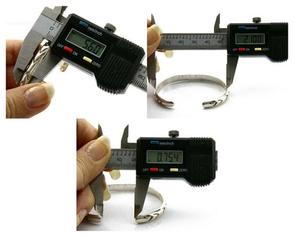 Navajo Bracelet .925 Silver Hand Stamped Artist Signed Montoya C.80's