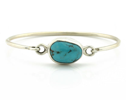 Navajo Bracelet .925 Silver Blue Arizona Turquoise Native American Artist C.90's