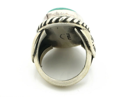 Navajo Ring .925 Silver Blue Green Southwest Turquoise Native Artist C.80's