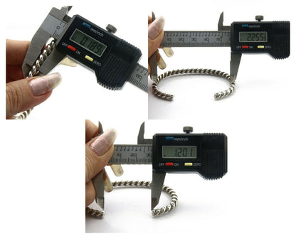 Navajo Bracelet .925 SOLID Silver Handmade Artist Tahe Circa Late 1980's