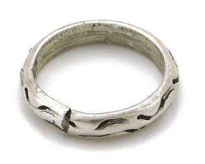 Women's Navajo Ring .925 SOLID Silver Hand Stamped Circa 1980's