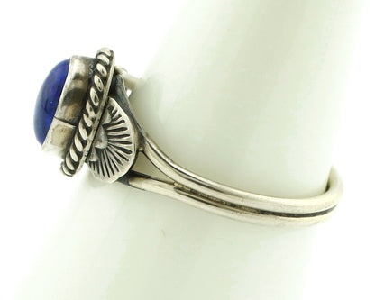 Navajo Ring 925 Silver Natural Royal Blue Lapis Lazuli Native Artist C.80's