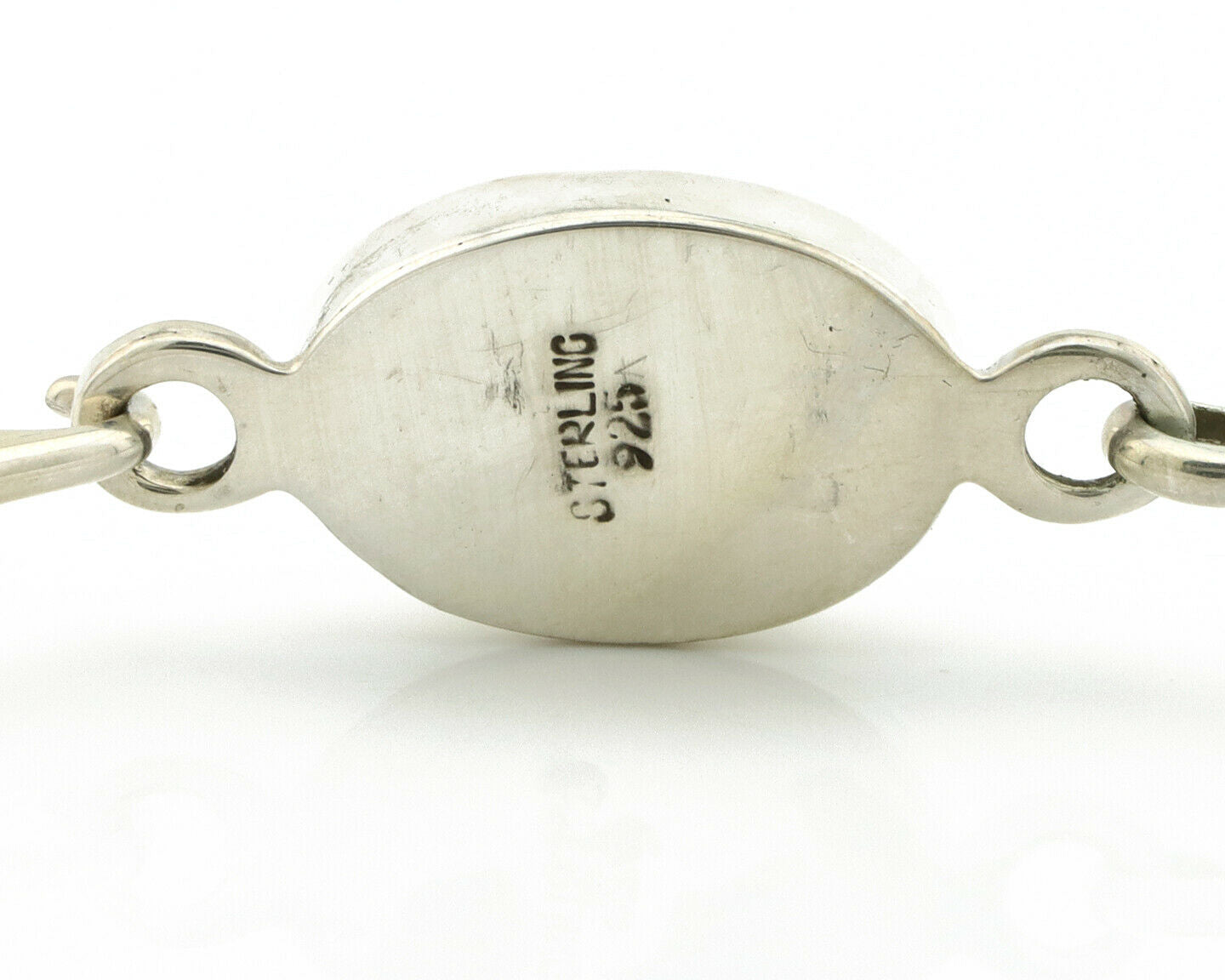 Navajo Bracelet .925 Silver Blue Arizona Turquoise Native American Artist C.90's