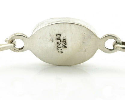 Navajo Bracelet .925 Silver Blue Arizona Turquoise Native American Artist C.90's