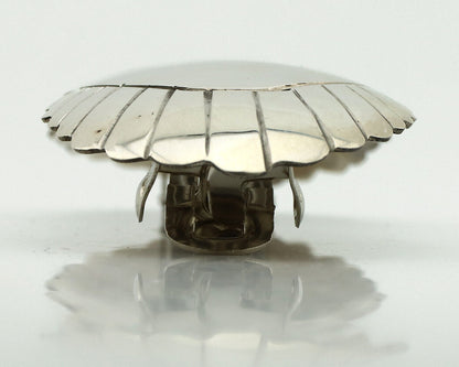 Navajo Hair Clip Barrette .925 Silver Hand Stamped Artist Signed C Montoya C80s