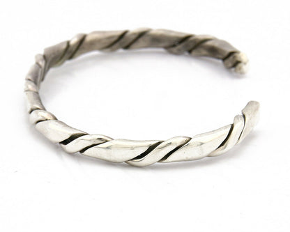 Navajo Twist Bracelet .925 SOLID Silver Handmade Artist TAHE C.80's
