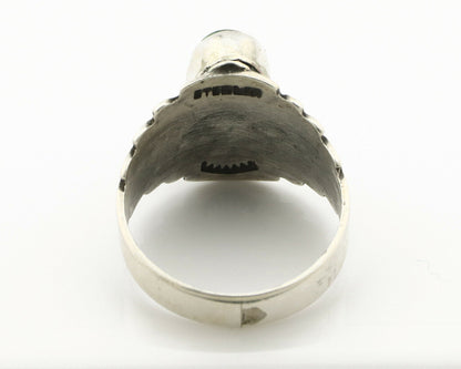 Navajo Ring .925 Silver Blue Green Arizona Turquoise Artist Signed Apache C.80's