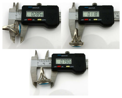 Navajo Ring .925 Silver Natural Mined Turquoise Artist Signed M Nez C80s