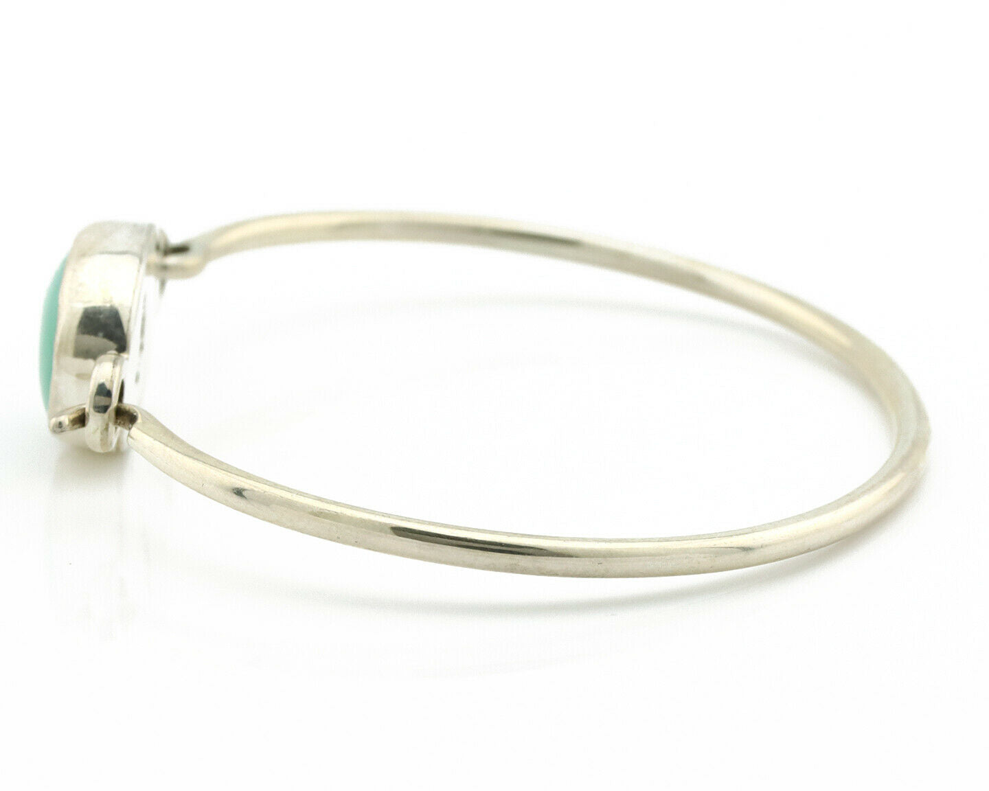 Navajo Bracelet .925 Silver Blue Arizona Turquoise Native American Artist C.90's