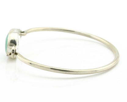 Navajo Bracelet .925 Silver Blue Arizona Turquoise Native American Artist C.90's