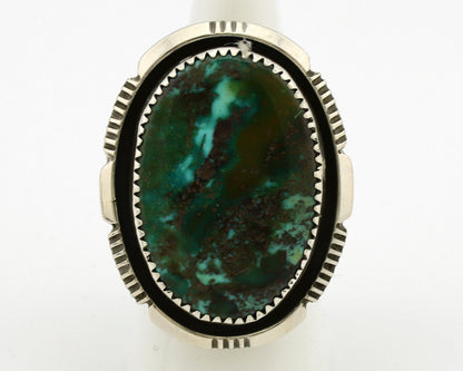 Navajo Ring 925 Silver Natural Southwest Turquoise Signed William Denetdale C80s