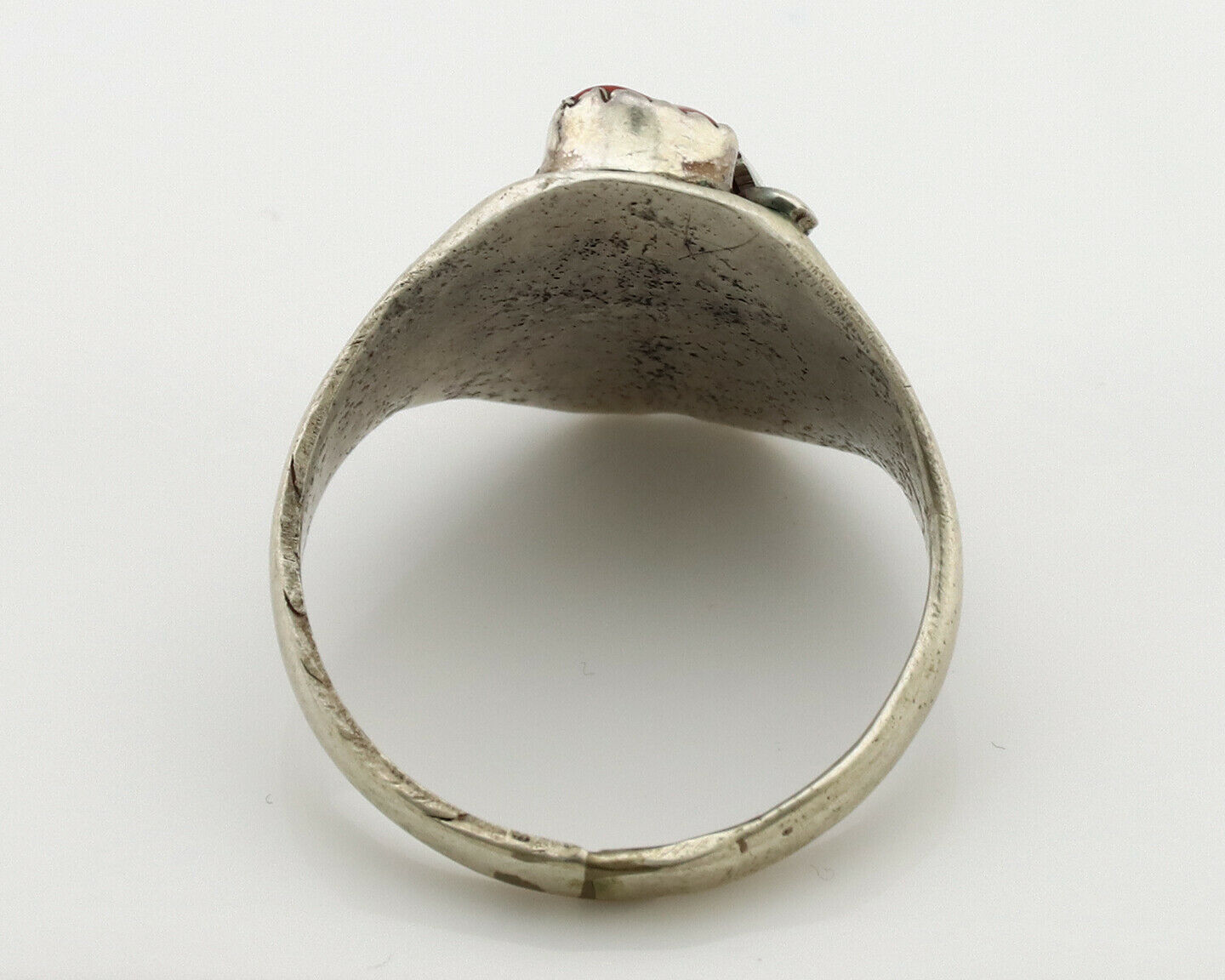 Navajo Ring .925 Silver Sleeping Beauty Turquoise Native Artist C.1980's