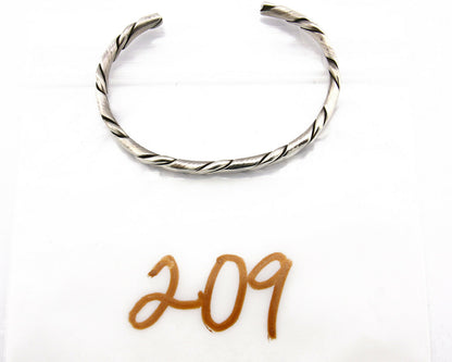 Navajo Twist Bracelet .925 SOLID Silver Handmade Artist TAHE C.80's