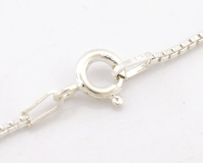 Navajo Necklace 925 Silver Natural Mined Gaspiete Artist Signed RB C.80's