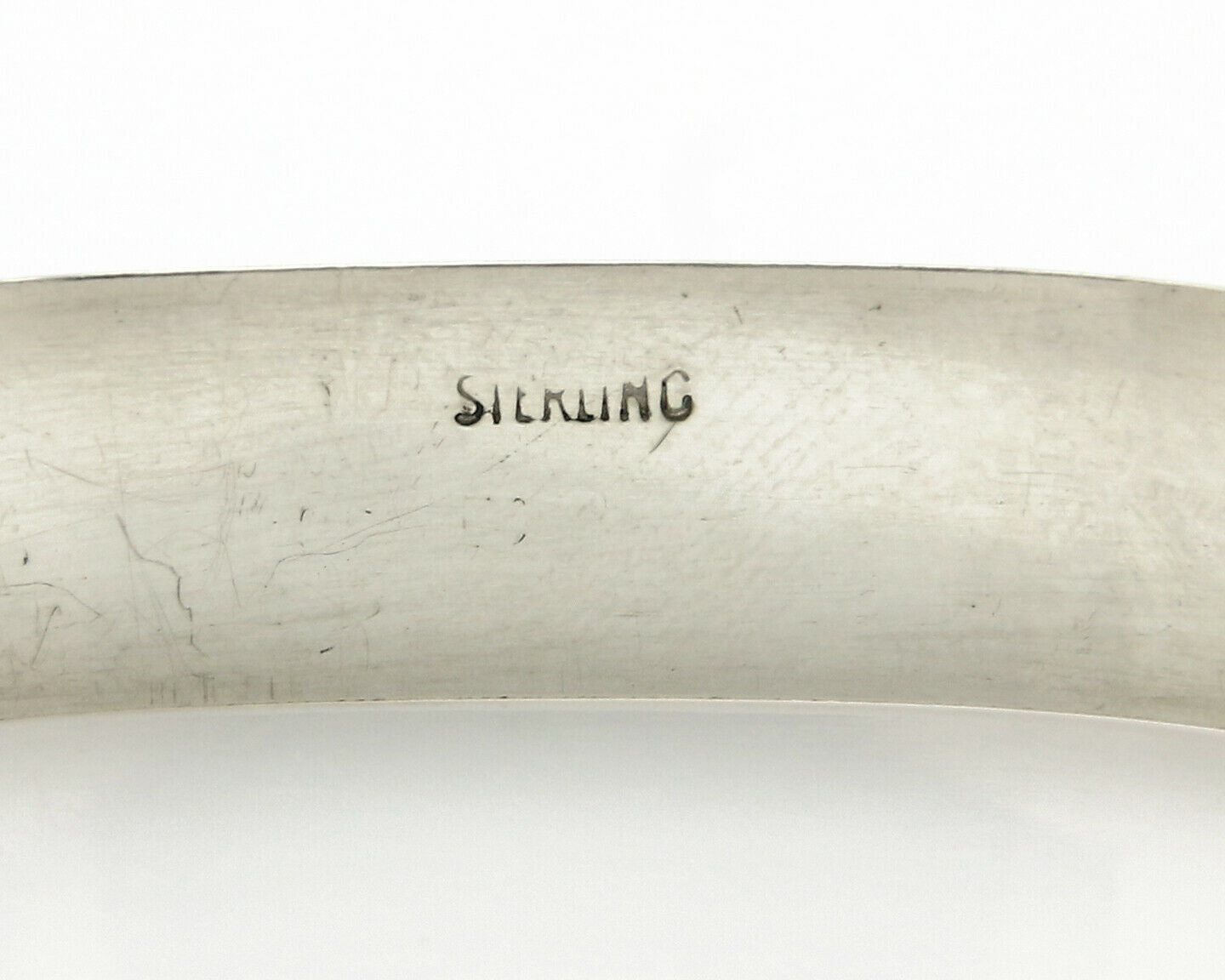 Navajo Handmade Bracelet .925 Silver Native Artist TAHE 80's