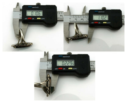 Navajo Ring .925 Silver Natural Blue Turquoise Artist Signed SC C.80's