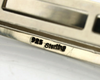 Navajo Hair Clip .925 Silver Arizona Turquoise Barrette C.80's