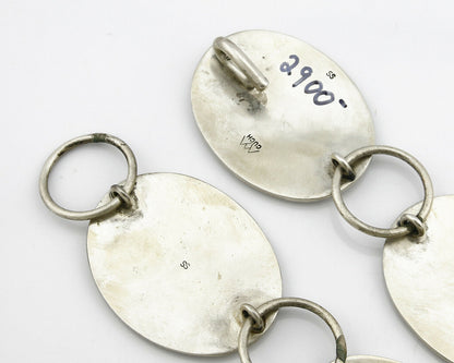 Hopi Concho Belt .925 SOLID Sterling Silver Signed Casey Cuch Overlay C.80's