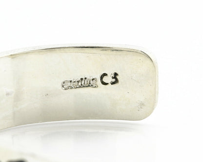 Women's Navajo Bracelet .925 Silver Handmade Cuff Signed CS C.80's