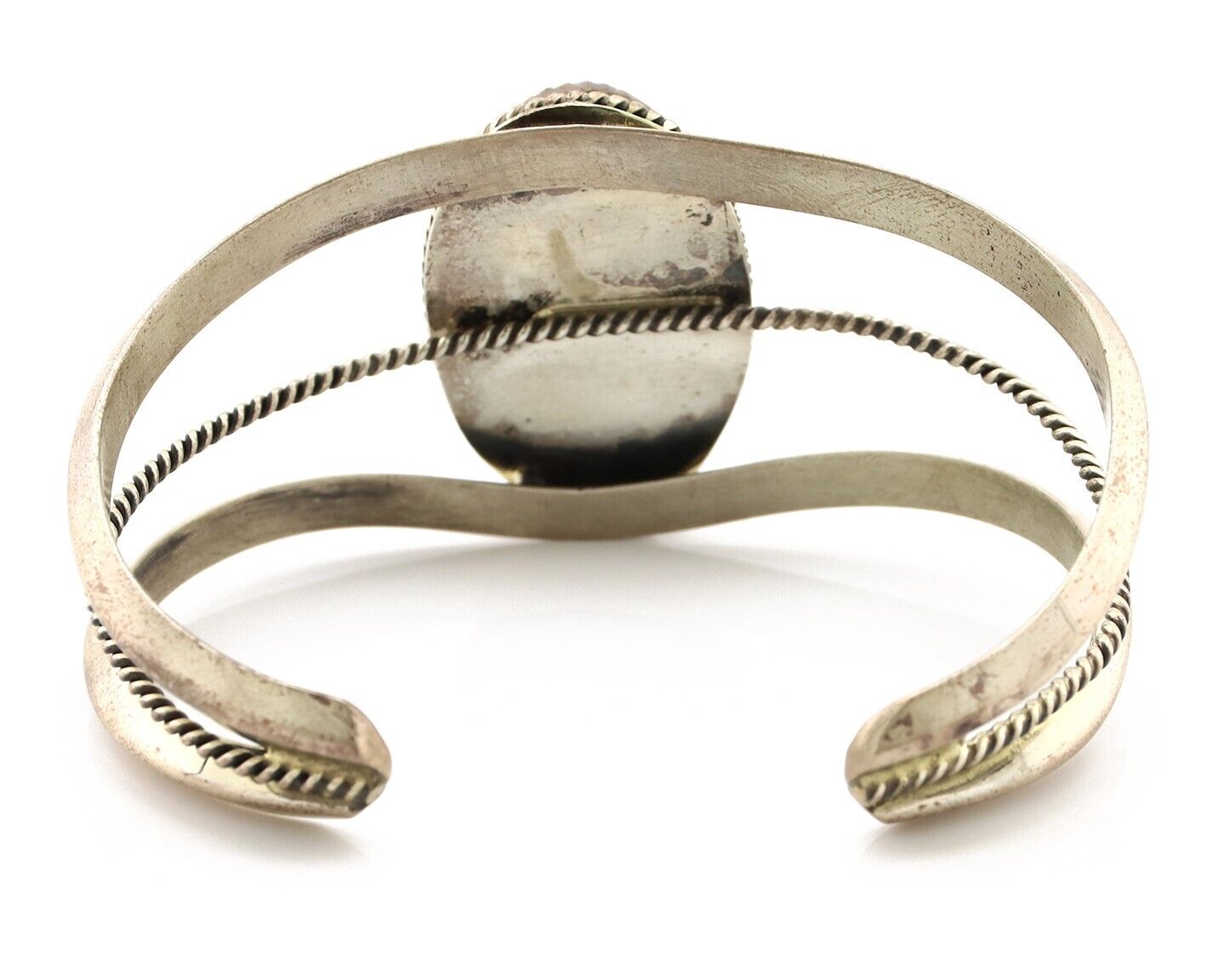 Navajo Cuff Bracelet 925 Silver Natural Blue Turquoise Native American Artist