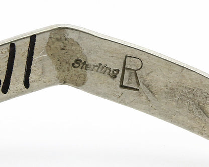 Navajo Bracelet .925 SOLID Silver & 12K Gold Plated Signed Artist RL C.80's