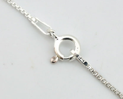 Navajo Kingman Turquoise Pendant .925 Silver Hand Stamped Signed Gecko C.80's