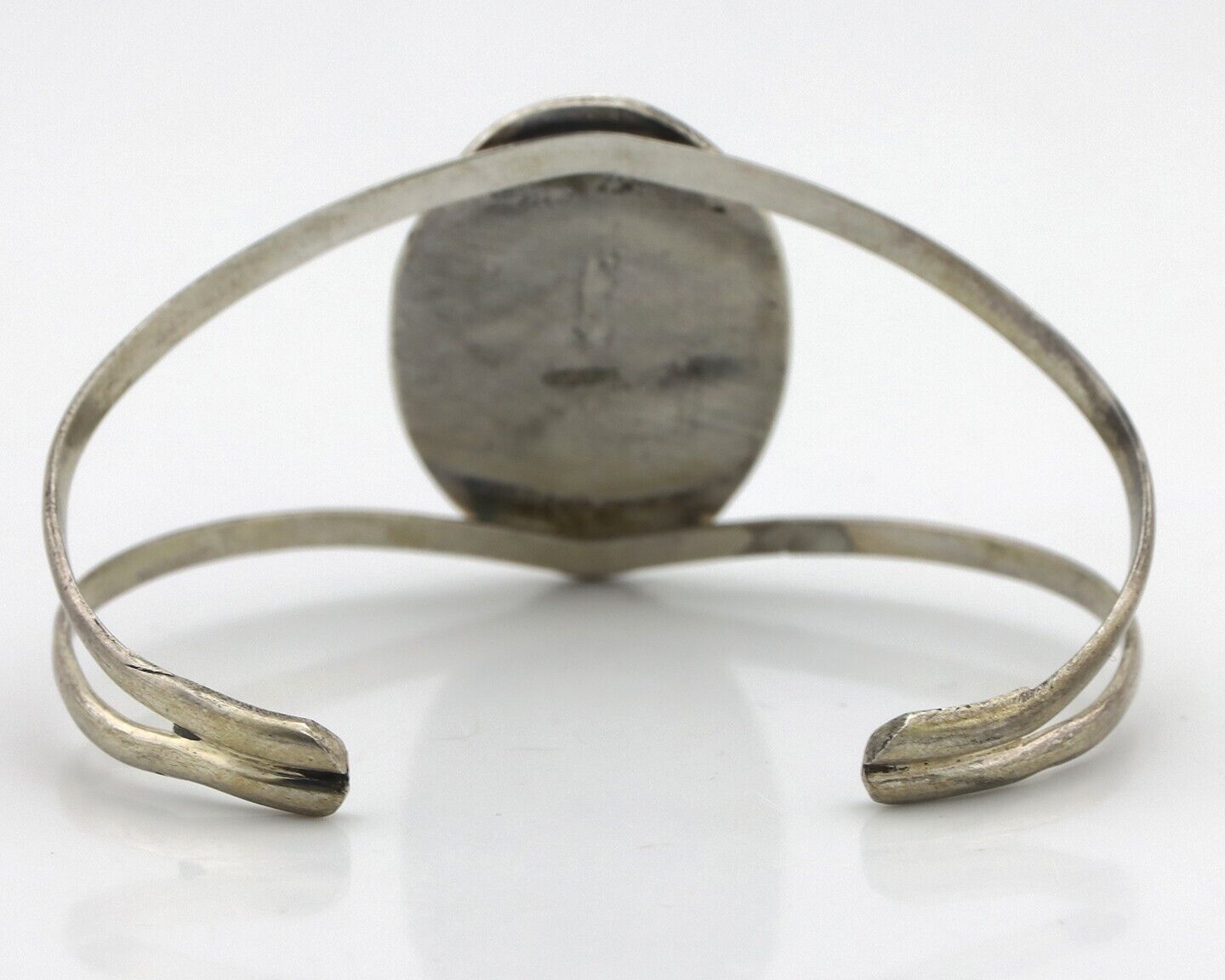 Navajo Bracelet 925 Silver Natural Blue Turquoise Native American Artist J C80