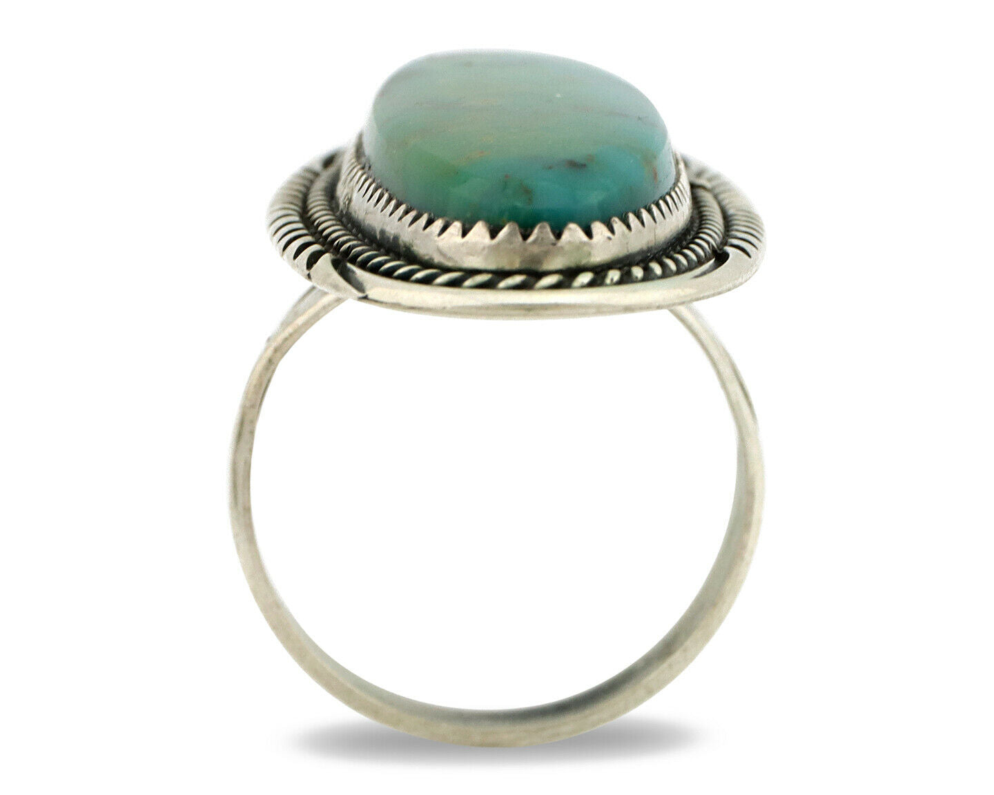 Navajo Ring .925 Silver Turquoise Mountain Artist William Denetdale C.80's