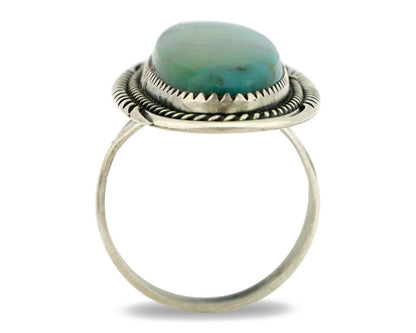 Navajo Ring .925 Silver Turquoise Mountain Artist William Denetdale C.80's