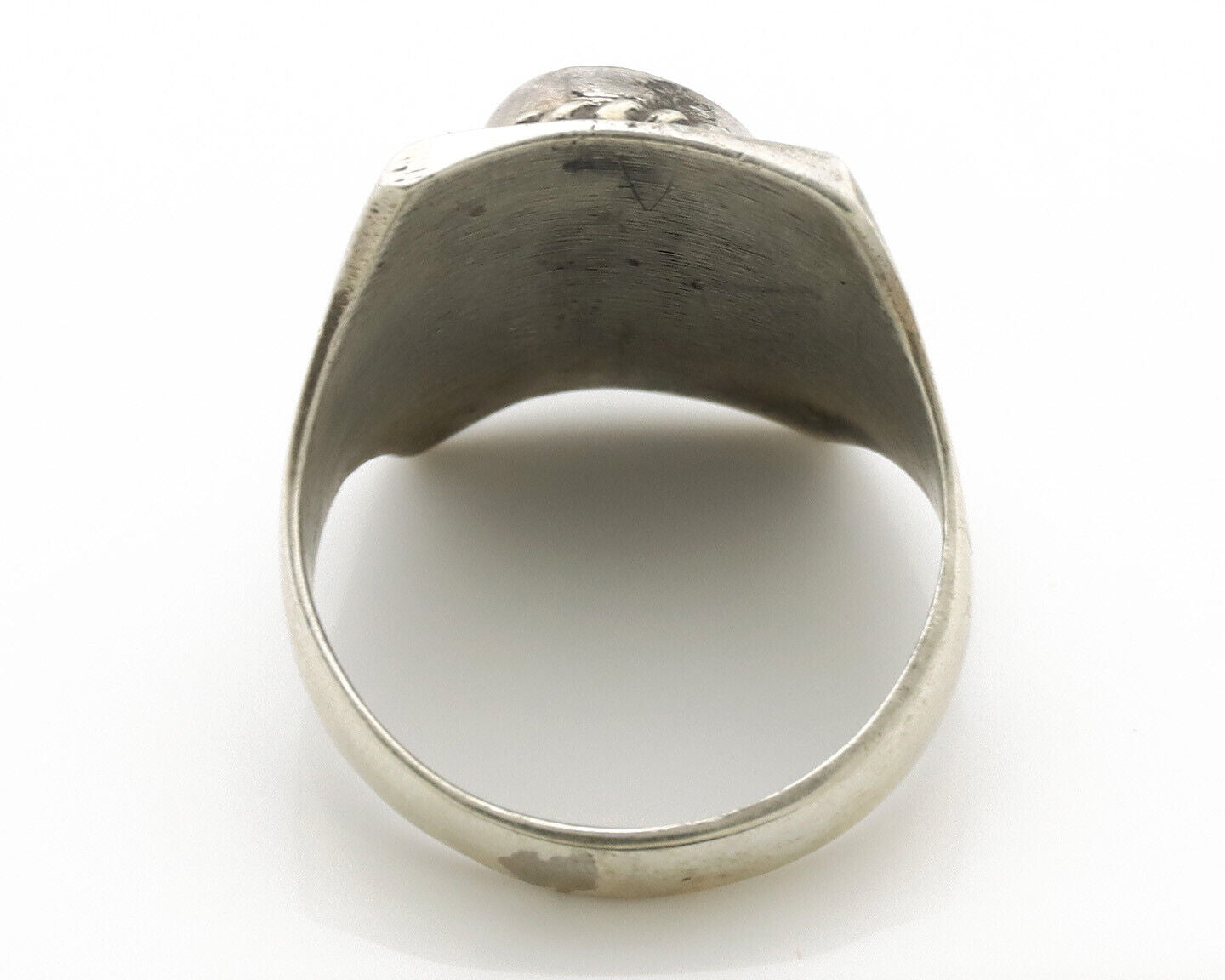 Navajo Ring .925 Silver Natural Turquoise Handmade Native American Artist C.80s